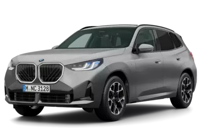 Ein freigestellter BMW X3 20 xDrive in der Farbe Skyscraper Grau metallic.