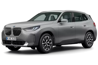 Ein freigestellter BMW X3 20 xDrive in der Farbe Skyscraper Grau metallic.
