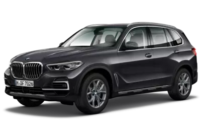 Ein freigestellter BMW X5 G05 in schwarz.
