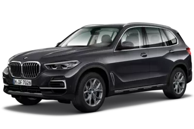 Ein freigestellter BMW X5 G05 in schwarz.