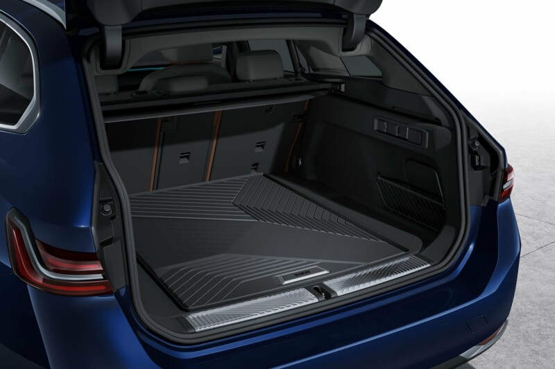 Der Kofferraum eines BMW 520d Touring.