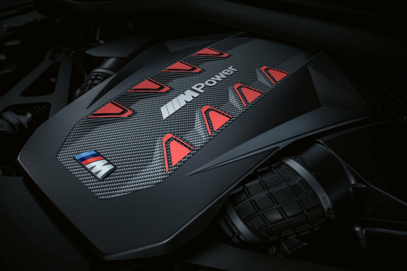 Der Motor eines BMW XM mit M-Power.